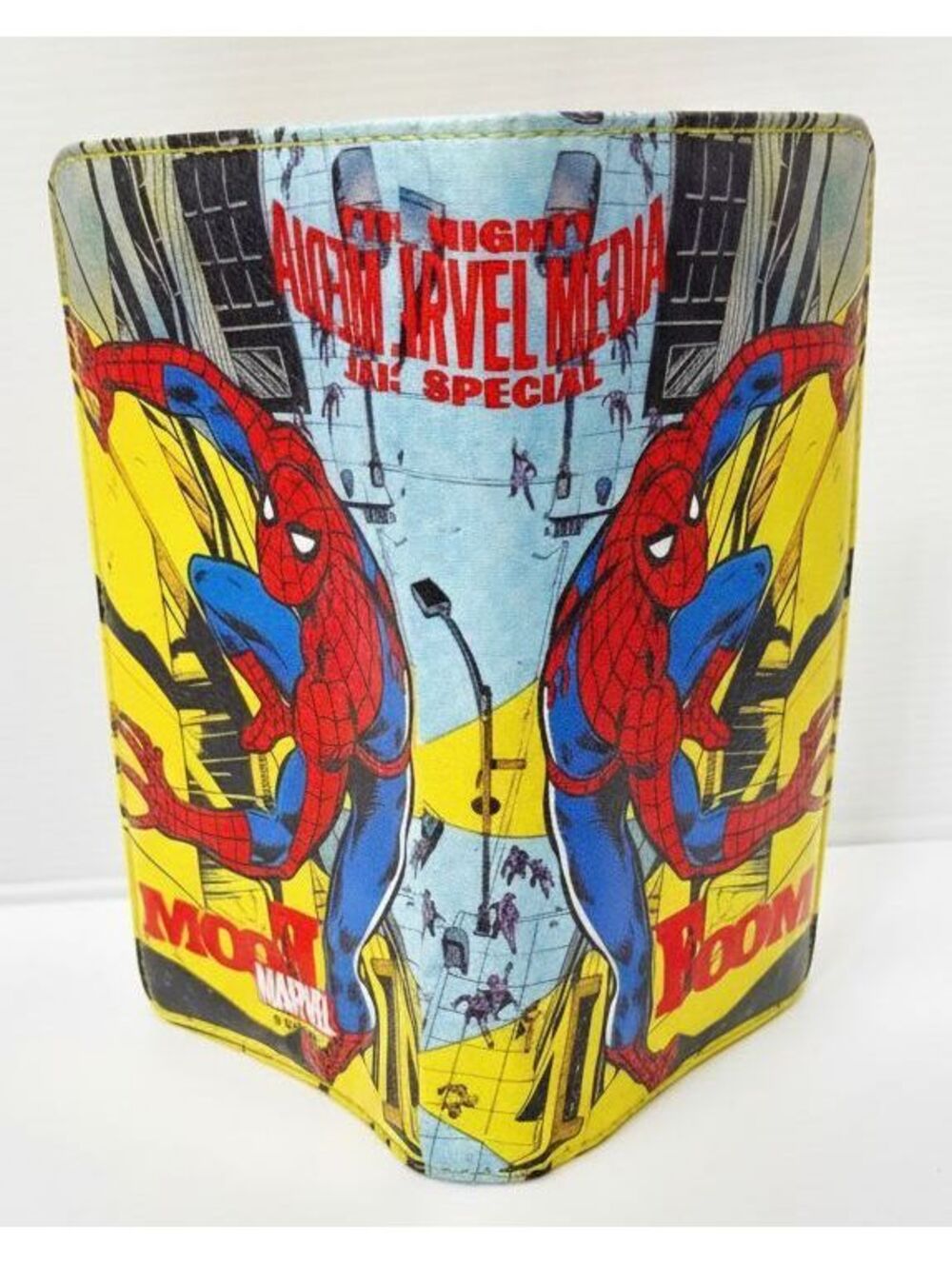 Spiderman Themed Yellow Wallet with Built-in Calculator-AS IS!